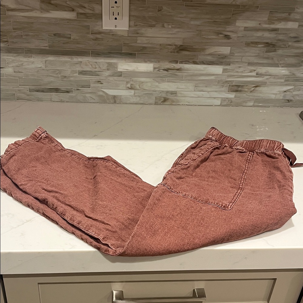 PILCRO Linen Pants
